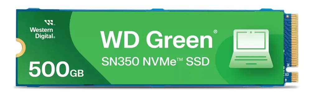 WD GREEN SSD 500GB NVME M.2PCIE/GEN3 X2 3Y WARRANTY SN35 "WDS500G2G0C-00CDH0" — miniatură