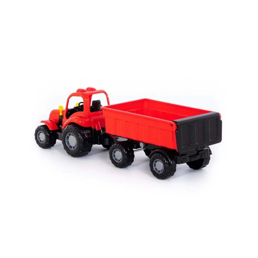Tractor cu remorca - Hardy, 44x13x14 cm, Polesie — miniatură