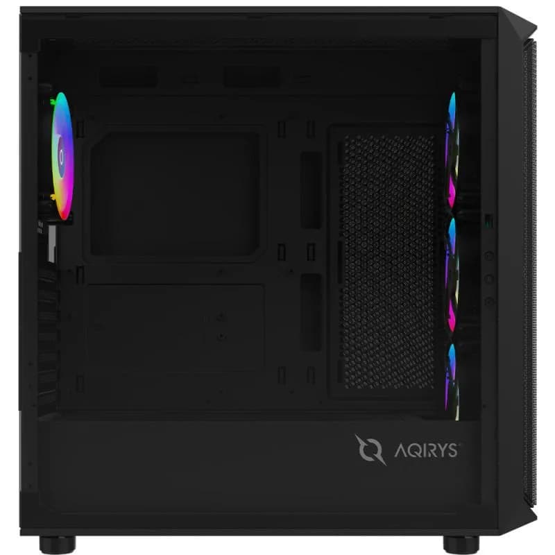 Carcasa AQIRYS Wezen PRO, RGB, Mid Tower, Black — miniatură