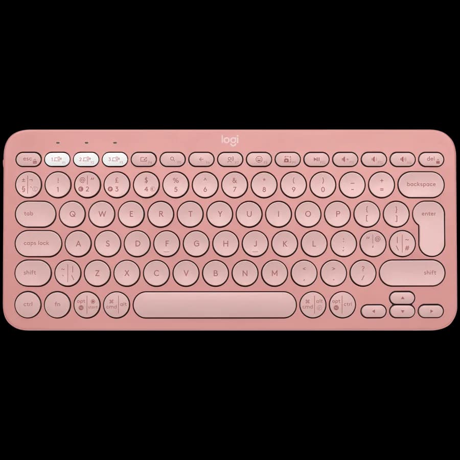 LOGITECH Pebble Keys 2 K380s - TONAL ROSE - (US) INTL - BT - N/A - INTNL-973 - UNIVERSAL "920-011853"