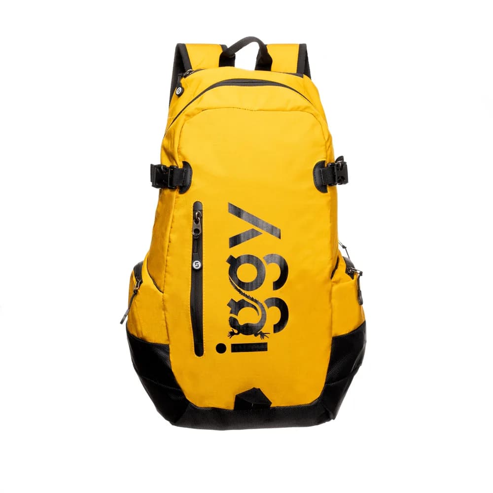 RUCSAC IGGY, 1 compartiment principal, 1 buzunar frontal, 4 buzunare laterale, nylon, 50x31x24.5cm, galben, "Adventure", 45506979 "IGBP-ADVENTURE" — miniatură