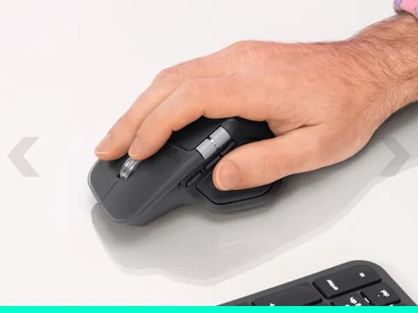 Mouse MX Master 4 - 8K DPI MagSpeed Scrolling Logi Bolt Receiver, Bluetooth Graphite "910-007617" — miniatură