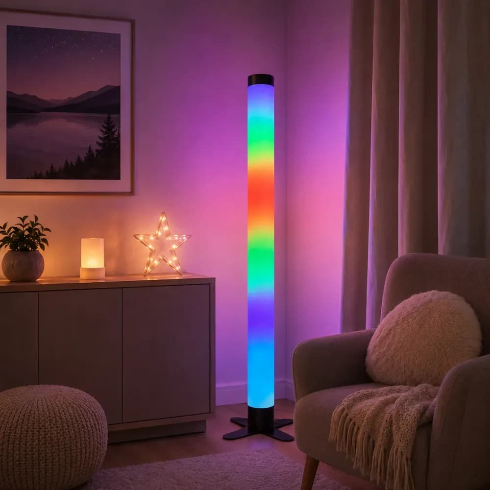 Tub LED Fără Apă 180cm cu Telecomandă și Suport Acrilic — miniatură