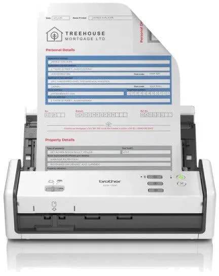 Scanner Portabil Compact BROTHER ADS-1300, A4, Viteza de scanare duplex: 30ppm/60ipm, Optiuni:, Conectivitate:TYPE-C, Scanare ambele fete:Da, ADF:20coli "ADS1300TC1"