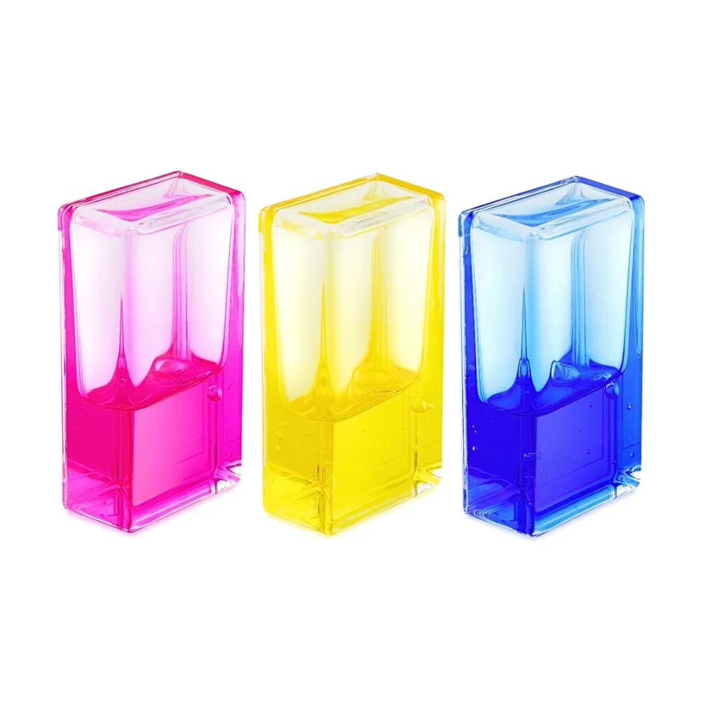 Tuburi cu gel curgator de framantat (3x dreptunghi) mov, galben, roz