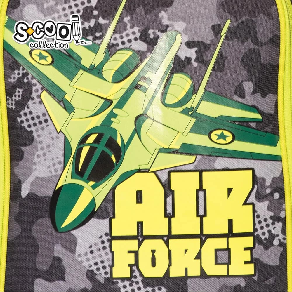 Ghiozdan ergonomic, 40.5x29x13.5 cm, AIR FORCE - S-COOL — miniatură