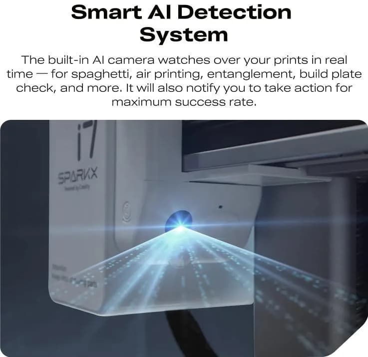 CREALITY SPARKX I7 COMBO FDM 3D PRINTER, Imprimanta 3D, Tehnologie FDM, Volum printare: 260 × 260 × 255 mm, Dimensiuni imprimanta: 470 × 423 × 456 mm, Viteza printare: ≤ 500 mm/s, Acuratete: 100±0.1 mm, Inaltime strat: 0.05-0.3 mm, Direct drive extrusion, Diametru filament compatibil: 1.75mm — miniatură
