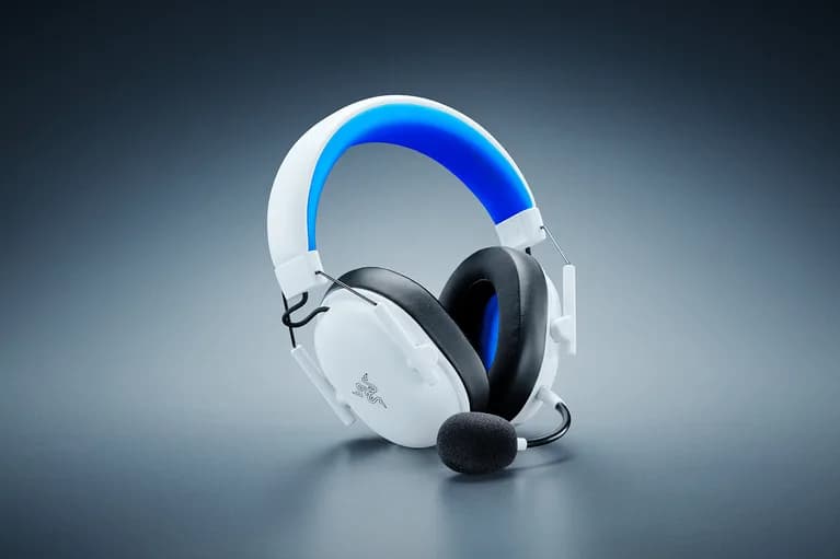 Casti wireless Razer Blackshark V3 X Hyperspeed for Playstation, microfon uni- directional, izolare fonică activă, sistem sunet 7.1, frecventa 20 - 28000, autonomie 70 ore, alb — miniatură