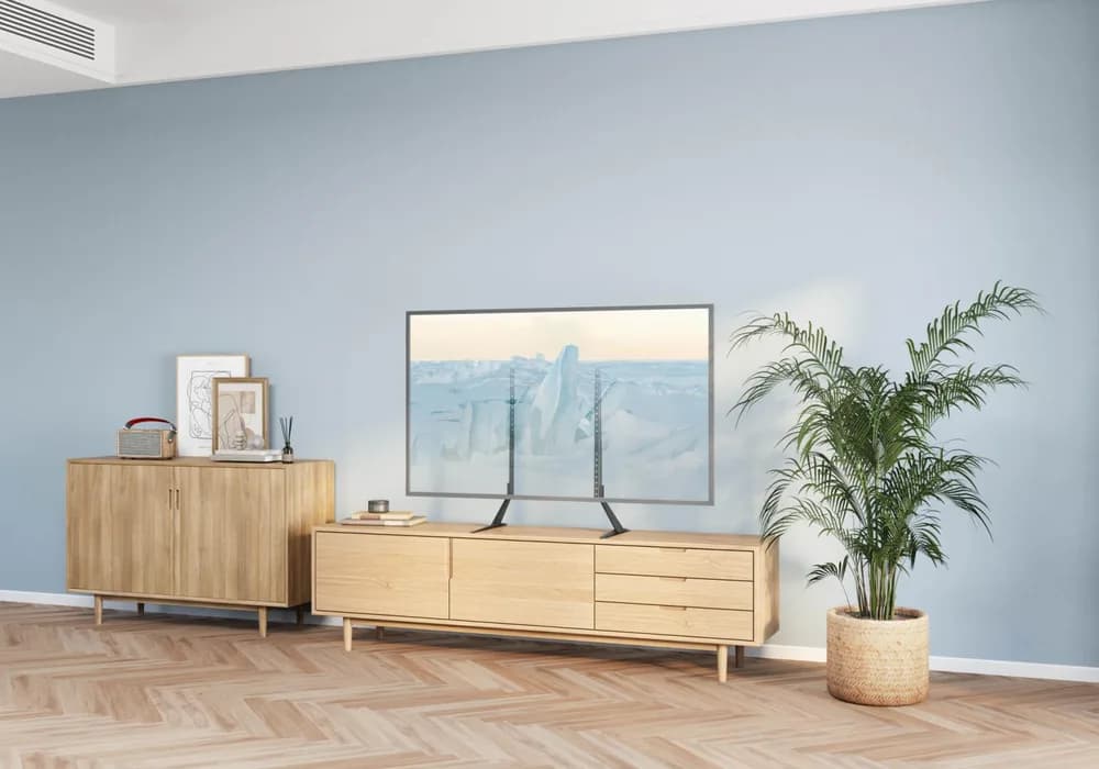 Stand TV masa Akai, diagonala display 23"-75", VESA min. 200x200, VESA max. 800x400, suporta pana la 40kg, interval inaltime 673/735mm, negru — miniatură