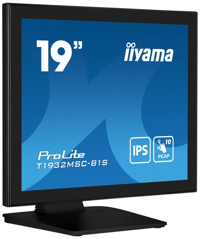 IIYAMA Monitor LED T1932MSC-B1S 19"" 10pt IPS TOUCH 1280 x 1024 14ms 250 cd/m2 projective capacitive IP54 VGA HDMI DP "T1932MSC-B1S" — miniatură