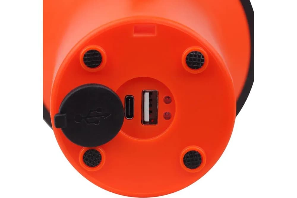 Lanterna LED de mana Ledvance Spotlight, 3W + 1W COB, 300 lm, lumina rece (6500K), 4 moduri de iluminare, acumulator Li-Ion 2x1200mAh, IP20, cablu incarcare USB inclus, Portocaliu/Negru — miniatură