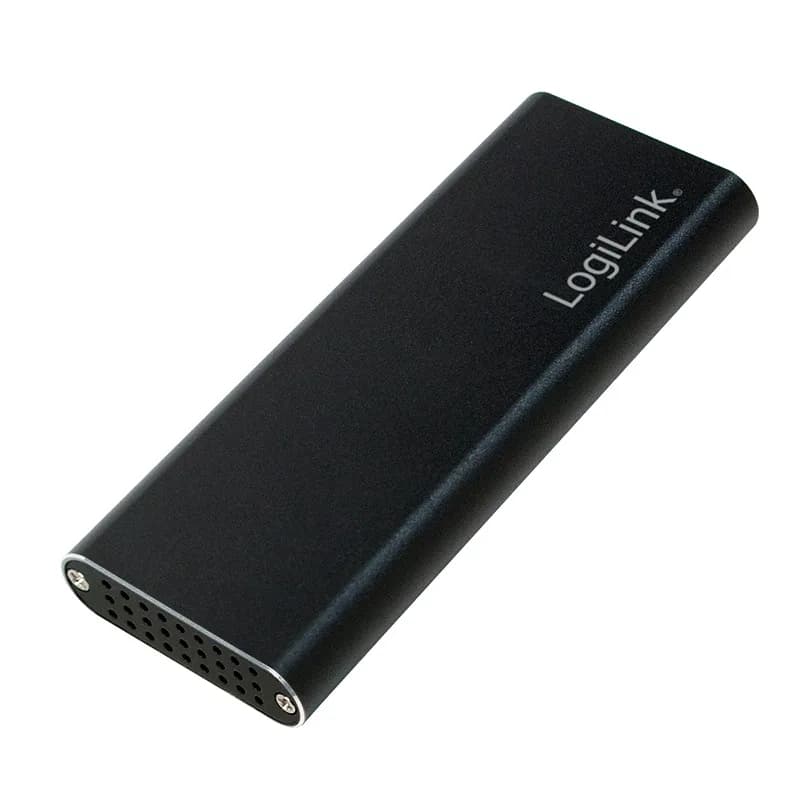 RACK extern LOGILINK, pt. SSD, M.2, M.2 S-ATA NGFF, interfata PC USB 3.2, aluminiu, negru, "UA0314"