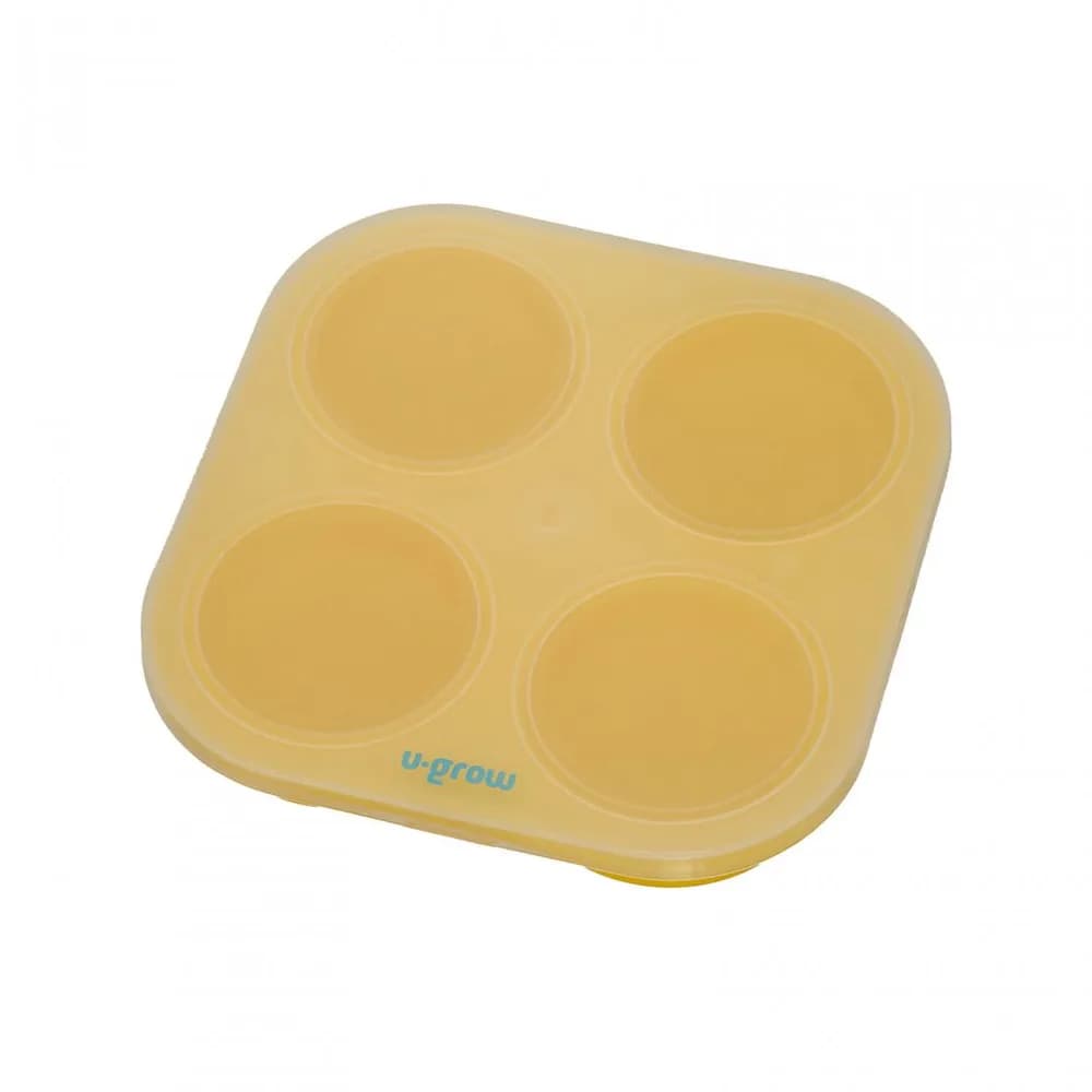 Recipient colapsibil din silicon stocare hrana 4 compartimente, 240 ml, U-Grow — miniatură