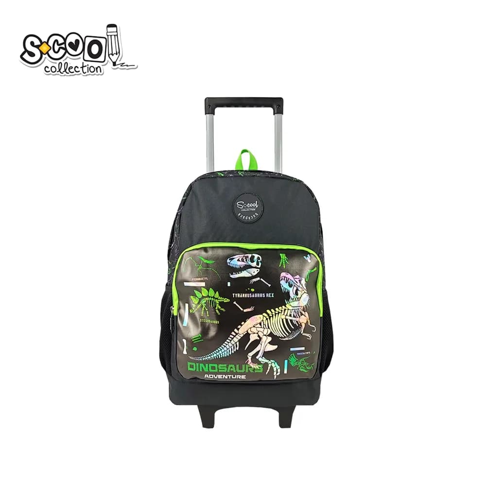 Ghiozdan trolley, 45x32x16.5 cm, DINOSAURS - S-COOL