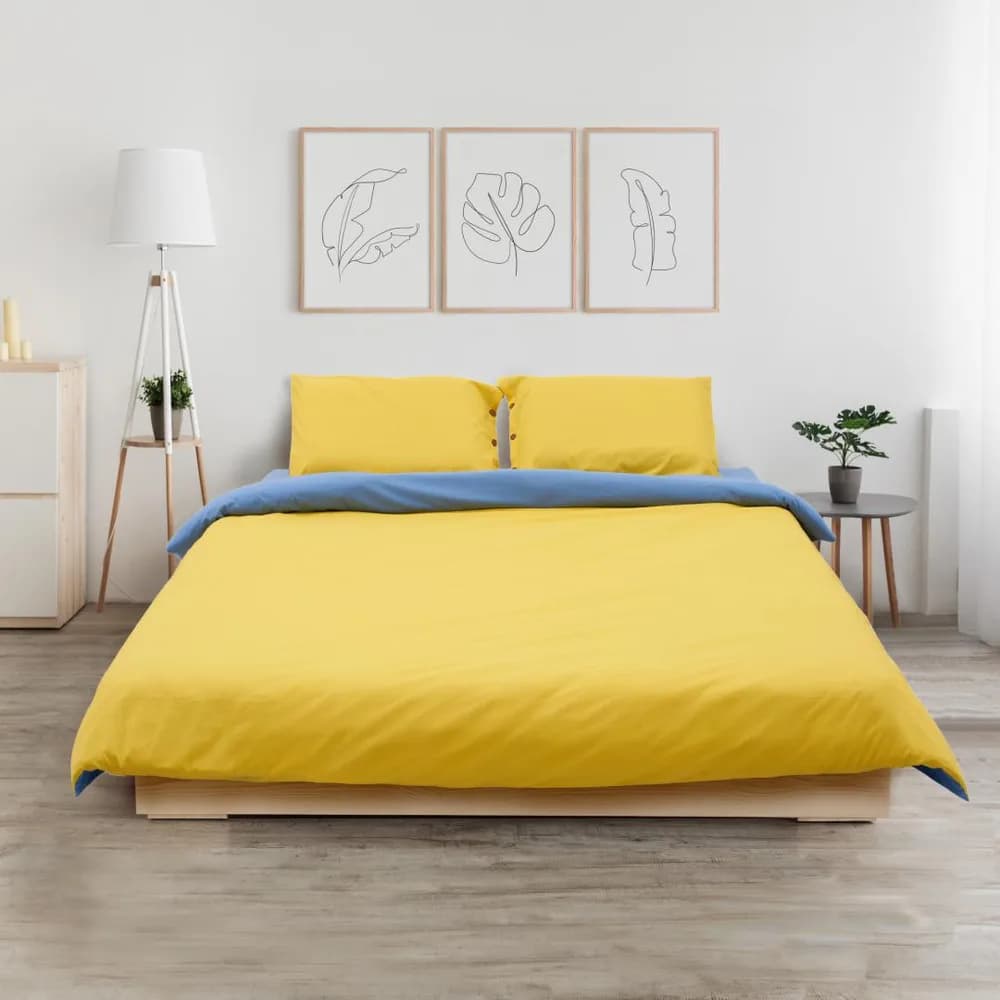 SET DE PAT DUBLU BBC YELLOW/BLUE — miniatură