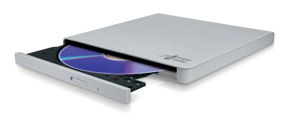 DVD-RW extern, HITACHI-LG, interfata USB 2.0, alb, "GP57EW40" — miniatură