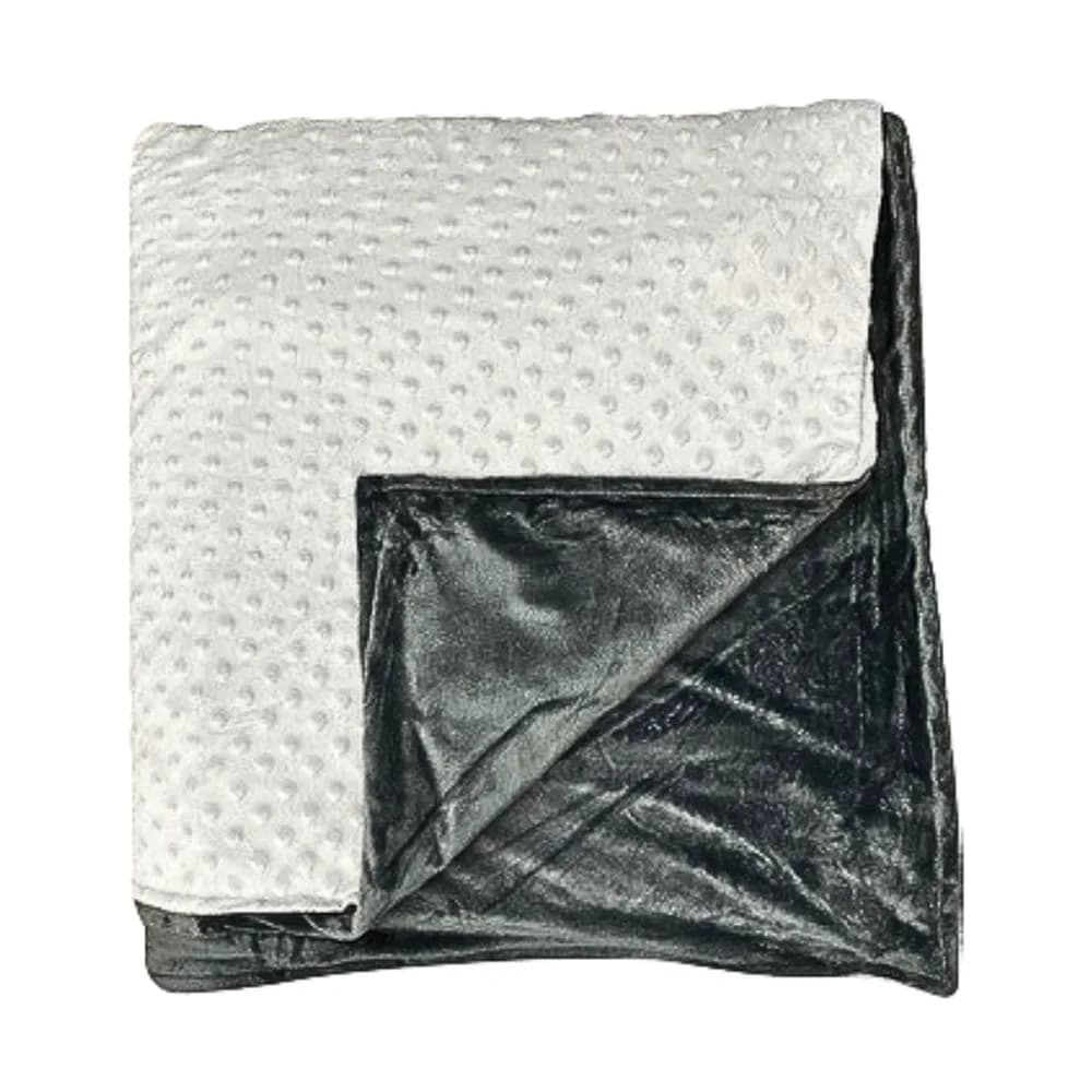 Patura cu greutati mare 5kg (150 x 200cm) Gri/Gri cu fata de perna — miniatură