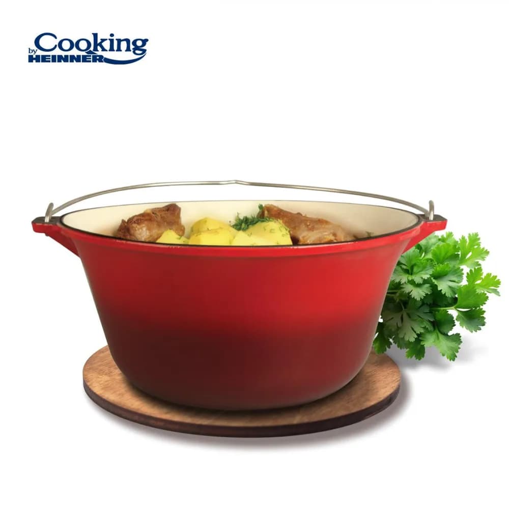 CEAUN DIN FONTA EMAILATA 37X17.5 CM, 10L, COOKING BY HEINNER — miniatură