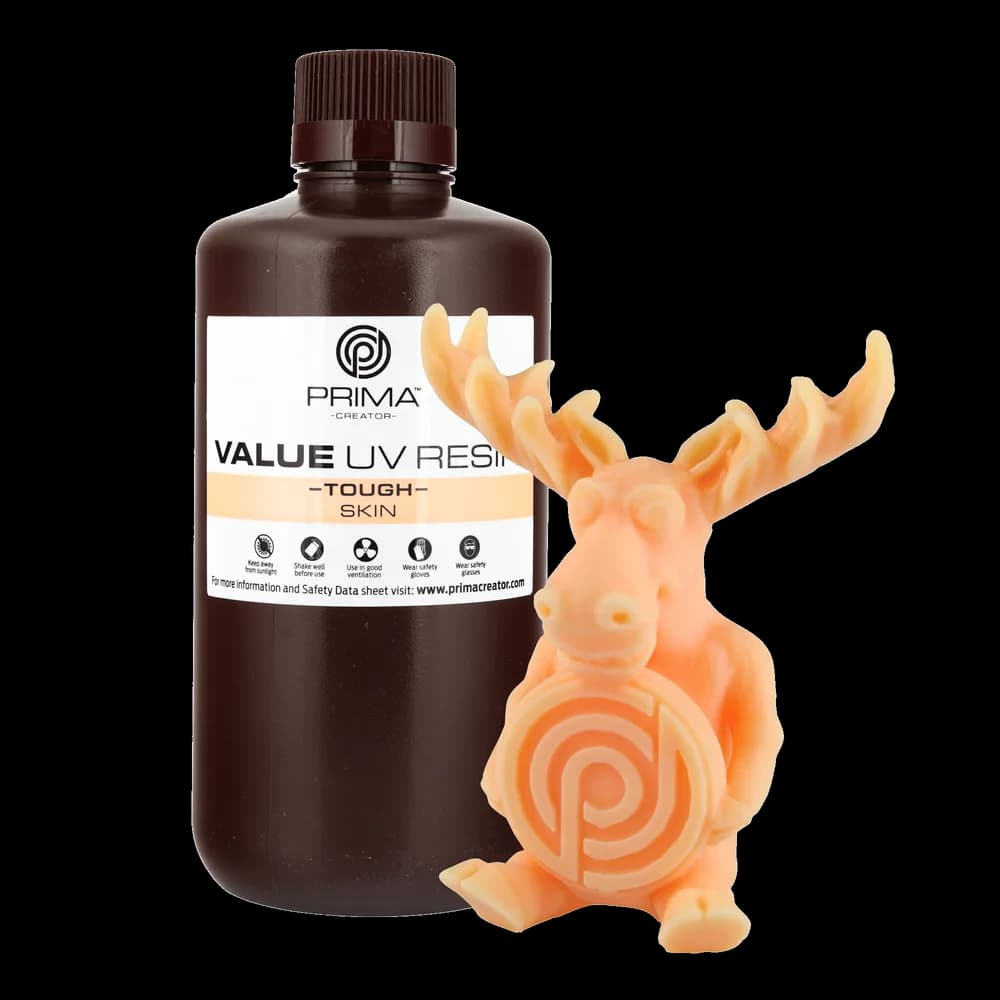Rășină 3D PrimaCreator Value Tough UV (ABS Like) – 1 kg – Skin