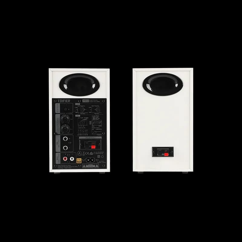 BOXE EDIFIER 2.0, RMS: 36W (2 x 18W), studio monitor, volum, bass, treble, intrare jack 6.35 TRS balanced, RCA, iesire casti, white, "MR3-W" — miniatură