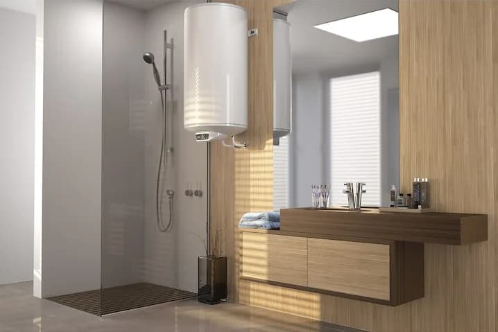 Boiler electric BiLight Cloud 50L, Wi-Fi, 2000W, LCD, montare verticala, Clasa energetica B — miniatură
