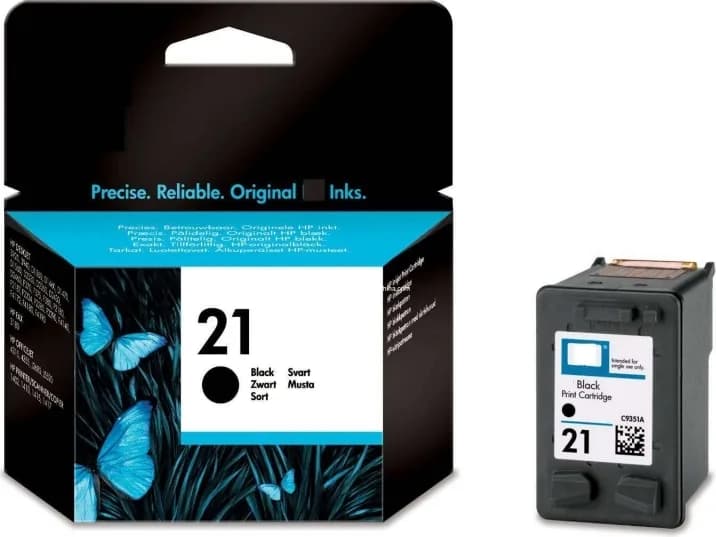Cartus Cerneala Original HP Black, nr.21, pentru DJ3920|3940|D1360|14xx|F2180|2275|22xx, "C9351AE"