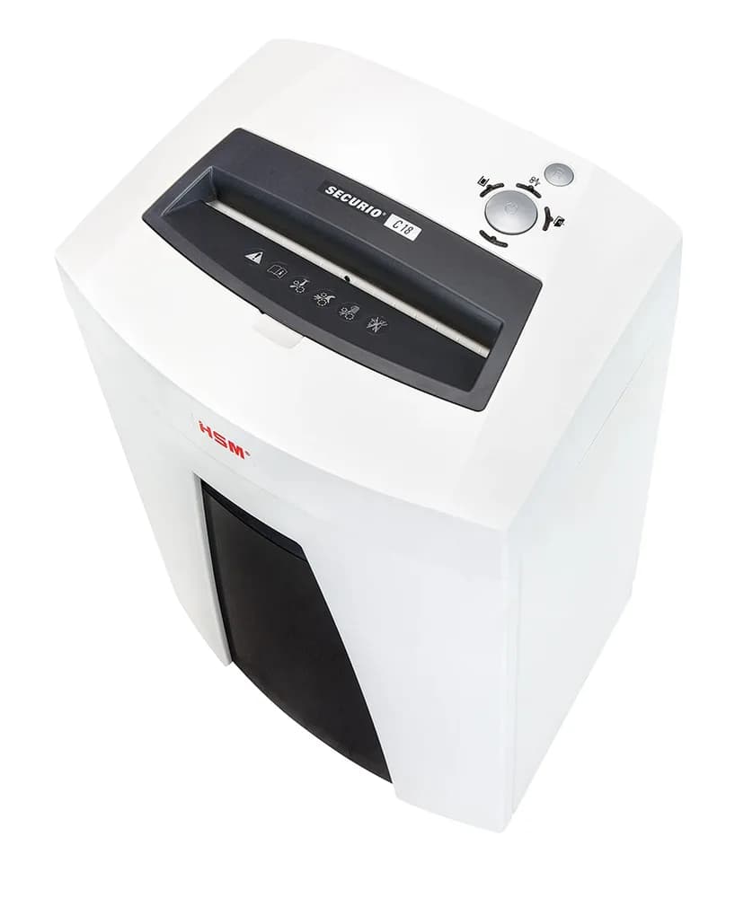 Distrugator documente manual HSM Securio C18, 8-9 coli, cross cut (3.9 x 30mm), securitate 4 "H-1913121" — miniatură