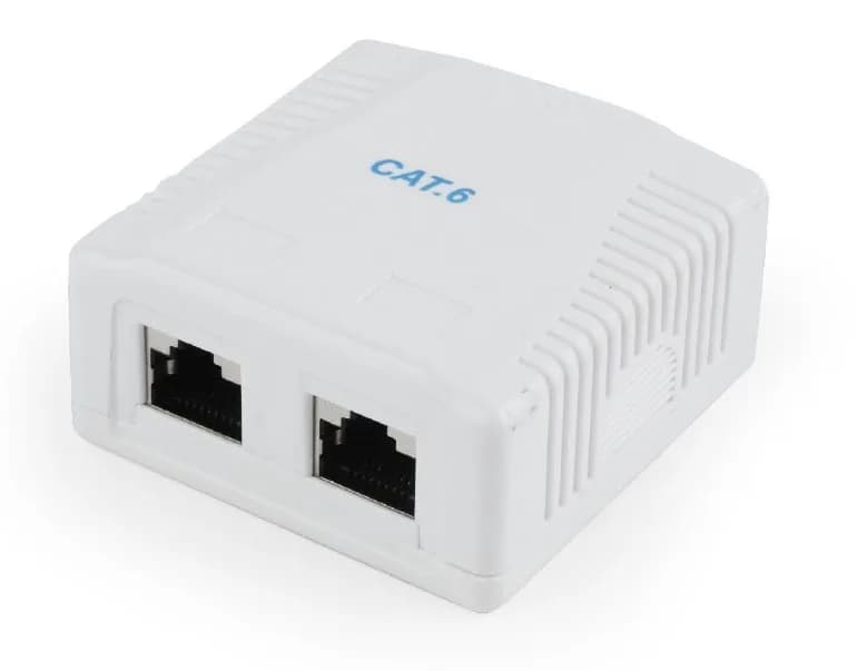 PRIZA RJ45 GEMBIRD Cat6. pt. FTP, 2 x RJ45, include kit montare, white, "NCAC-2F6-01"