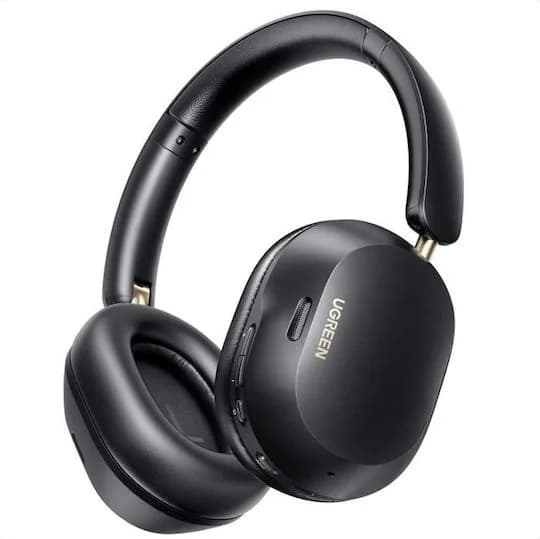 CASTI Ugreen, "HP203" HiTune Max5c Hybrid 40mm drivers, 45 ore baterie, incarcate USB Type-C, Over Ear, bluetooth 5.4, 3D Spatial Audio, ANC noise cancelling, negru, "35757" - 6941876237579