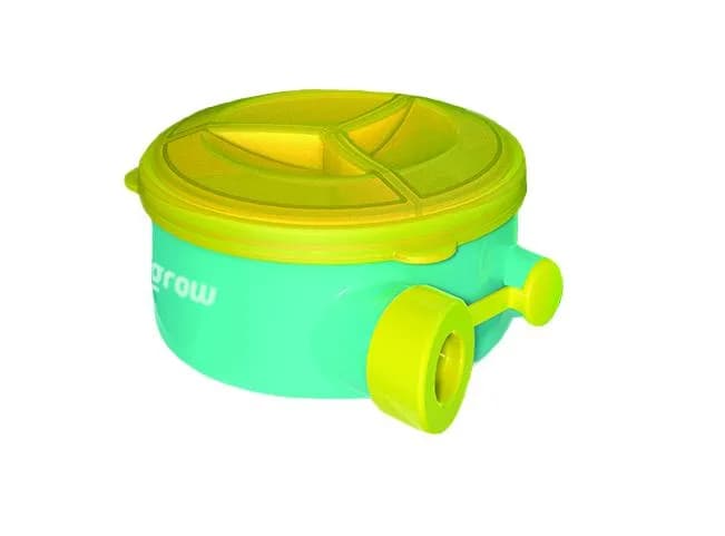 Recipient lapte praf cu 3 compartimente,250ml, U-Grow — miniatură