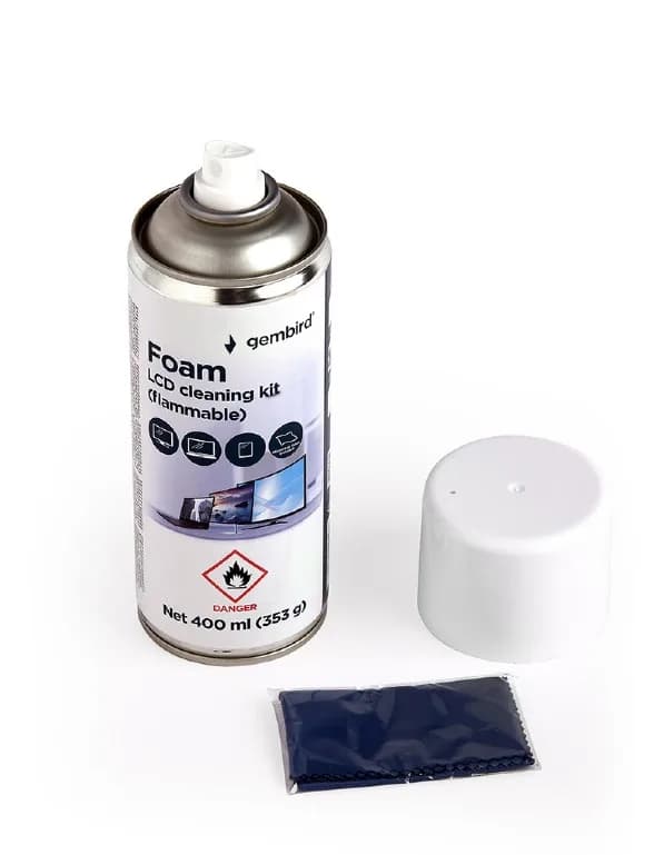 SPRAY curatare cu spuma, GEMBIRD, 400 ml, "CK-LCD-08" — miniatură