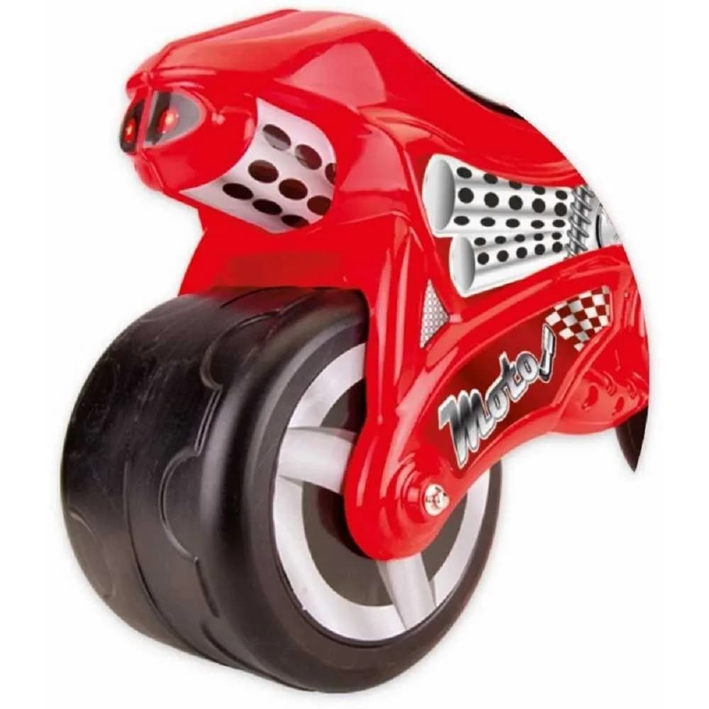 Motocicleta fara pedale, rosu, 50x71x27 cm - Dolu — miniatură