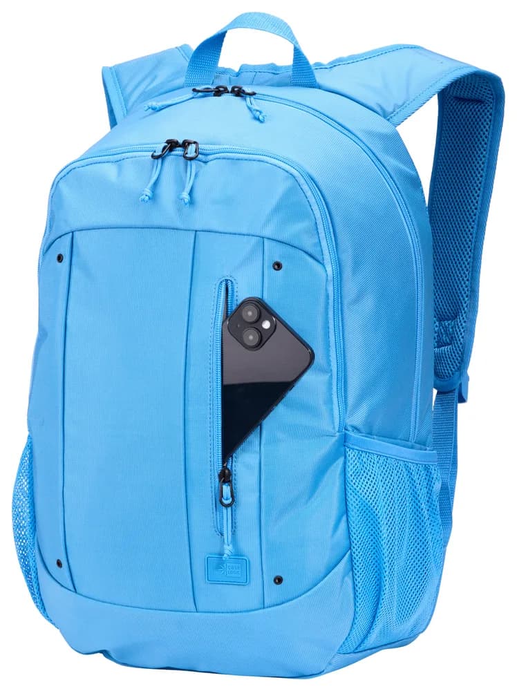 RUCSAC CASE LOGIC, pt. notebook de max. 15.6 inch, 2 compartimente, buzunar frontal | buzunar lateral x 2, waterproof, poliester, Sky Blue "WMBP115" 3205624 — miniatură