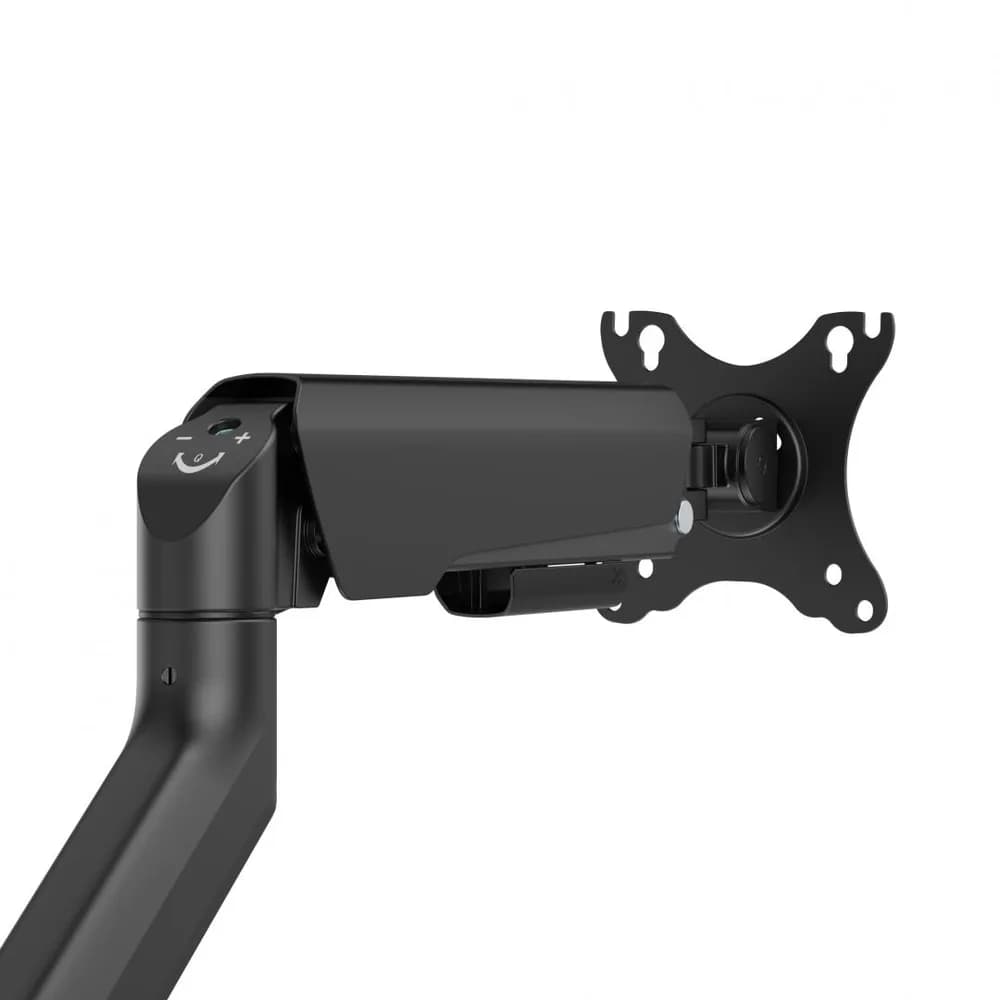 Brat monitor Serioux, tehnologie arc cu gaz, compatibilitate ecran 17"-35", greutate maxima suportata(per ecran) 2~12kg. VESA/;75x75,100x100 Tilt Range +90°~-90° Swivel Range +90°~-90° — miniatură