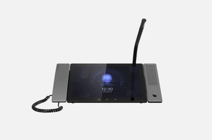 Unitate de control( Master station) cu Android pentru videointerfonie Hikvision DS-KM9503, 10.1-inch IPS cu touch screen, rezolutie 1280 × 800, sistem de operare Android 7.1, server SIP integrat, se pot conecta pana la 10000 de dispozitive, suporta pana la 128 camere IP, suporta mai mult de 2
