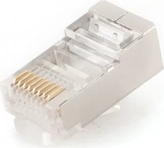MUFA RJ-45 pt. cablu FTP, SFTP, Cat5e, RJ-45 (T), ecranat, plastic cu metal, 10 buc, "PLUG5SP/10"