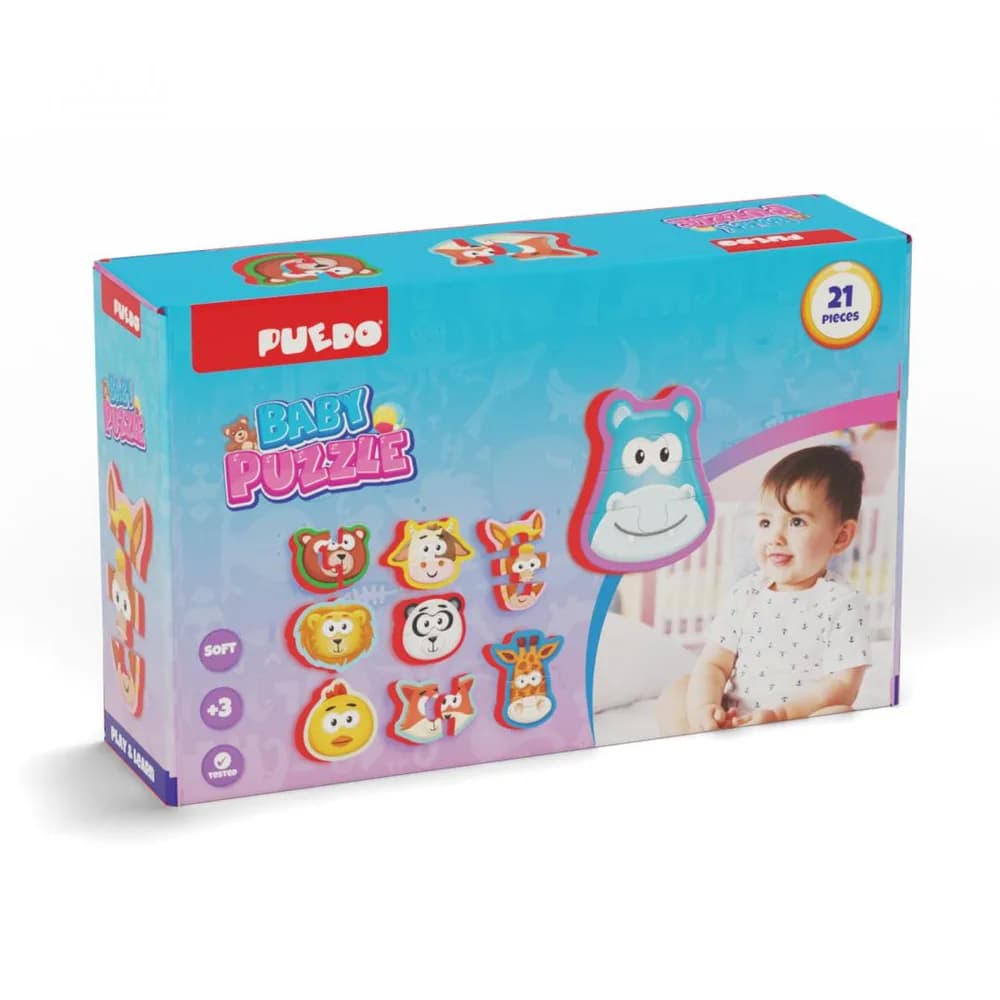 PUZZLE BABY DIN SPUMA EVA, 21 PIESE, PUEDO — miniatură