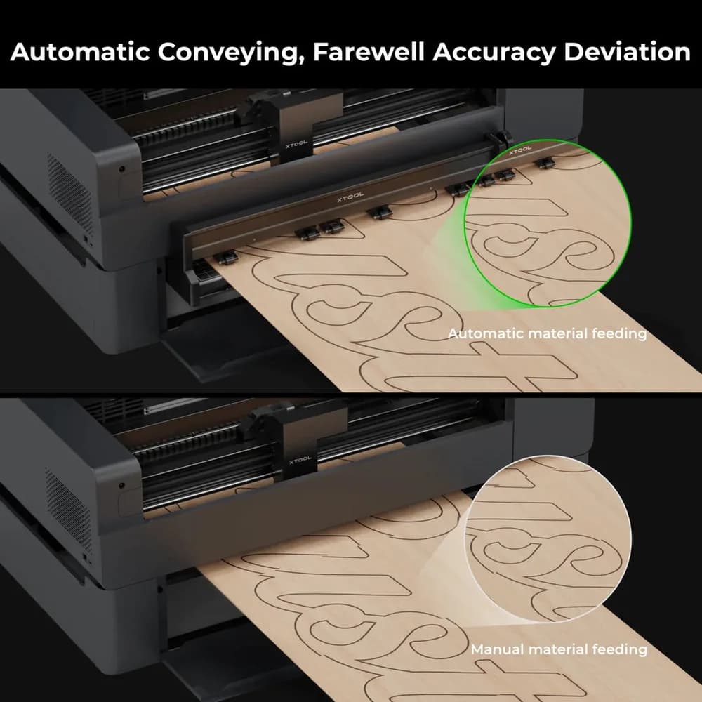 Accesoriu gravator laser xTool P2 Automatic Conveyor Feeder — miniatură