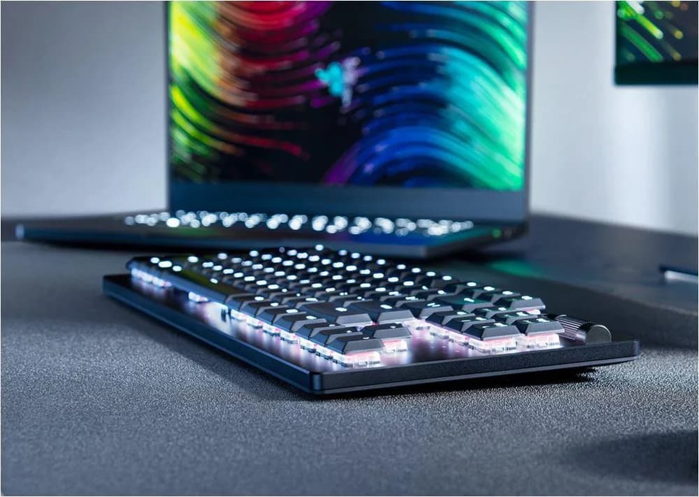 Tastatura Mecanica Gaming Razer DeathStalker V2 Pro Tenkeyless, RGB, Wireless, Negru — miniatură