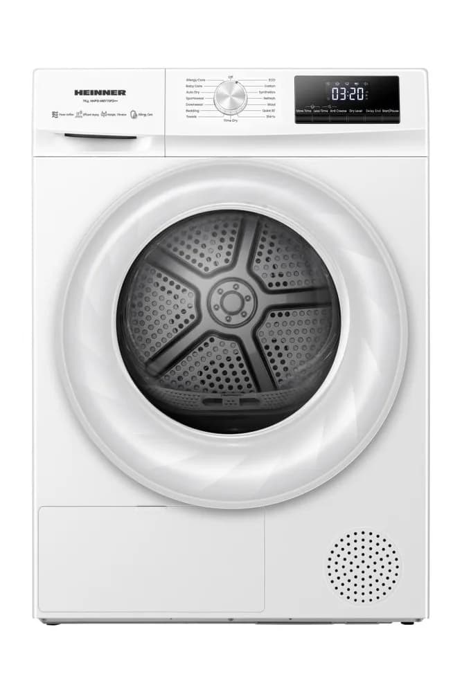 Uscator de rufe HEINNER HHPD-HMY70FD++, 7 kg, Inverter, Clasa: D, Alb