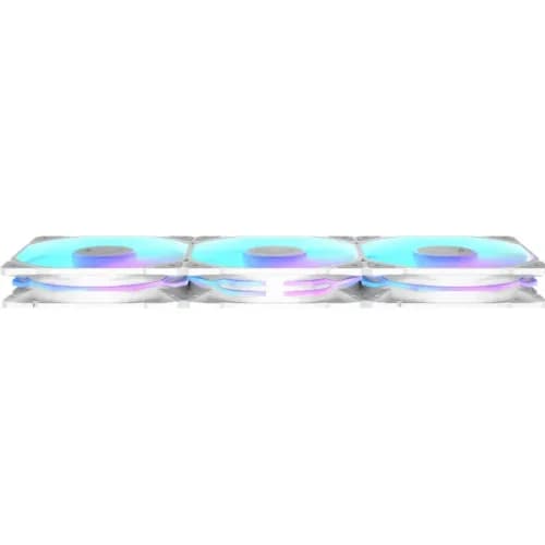 Ventilator Carcasa ASUS TUF GAMING TR120 ARGB REVERSE 3IN1 White, 12 cm, 2000 RPM, 3 ventilatoare, RGB — miniatură