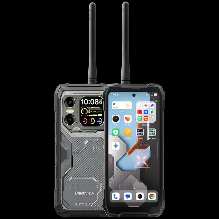 Blackview XPLORE 1 Walkie-talkie 22km 5G Rugged Phone 6.78-inch FHD 2460x1080 120Hz+2.01-inch 296x240 12+256GB, 7050 octa-core 2.4Ghz Cam 50+64MP+20MP,20000mAh,Black "BVXPLORE1WT_BK12_EU"