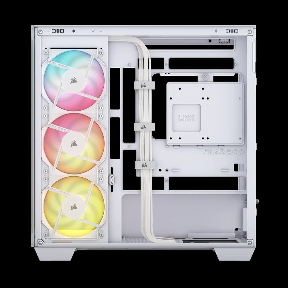 Carcasa Corsair 2800X RS-R ARGB, Micro-ATX, cu 3 ventilatoare incluse RS120-R ARGB, Alb "CC-9011348-WW" — miniatură