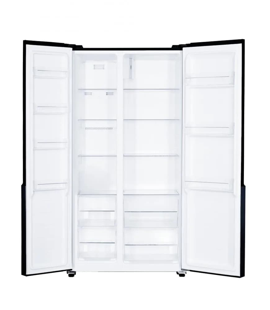 Side by Side HEINNER HSBS-H442NFBKE++, No Frost, 442 L, Clasa E, Negru