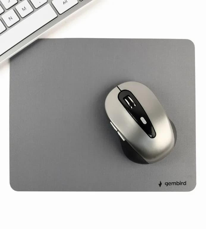 MousePAD GEMBIRD, cauciuc si material textil, 220 x 180 x 3 mm, gri, "MP-S-G" — miniatură