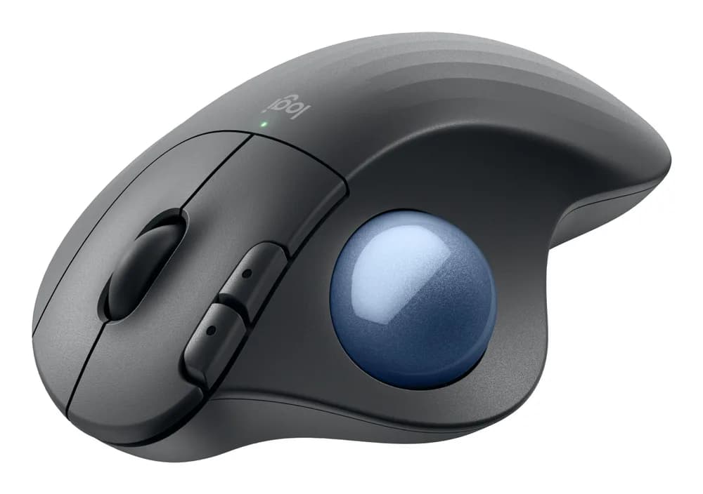 LOGITECH ERGO M575S Wireless Trackball - GRAPHITE+BLUE BALL - BT - EMEA28-935"910-007029" — miniatură