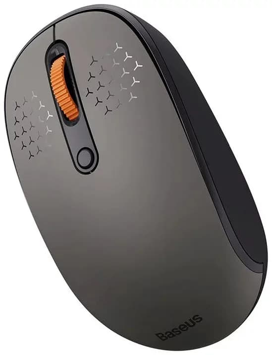 MOUSE Baseus, wireless 2.4GHz, optic,3/1 butoane/scroll, 800/1200/1600DPI, raza 10-20m, gri "B01055502833-00" — miniatură
