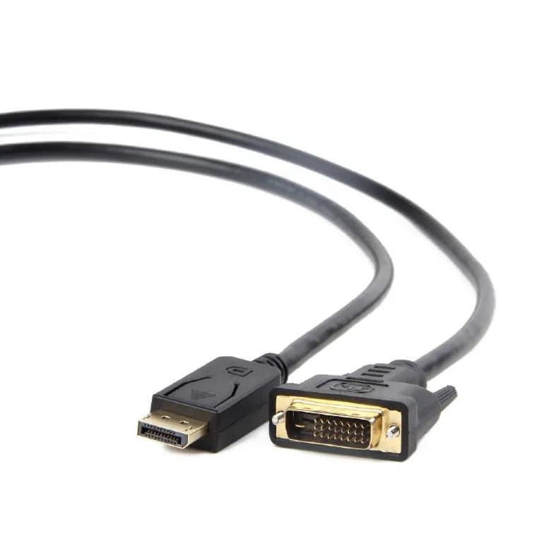 CABLU video GEMBIRD, adaptor DisplayPort (T) la DVI-D DL (T), 1.8m, rezolutie maxima Full HD (1920 x 1080) la 60Hz, negru, "CC-DPM-DVIM-6"