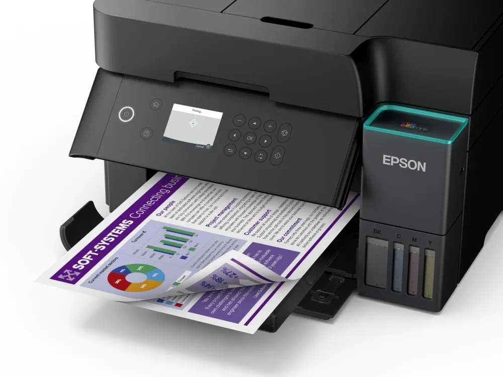 Multifunctional inkjet EPSON EcoTank CISS L6370, format A4, Color, Duplex, USB + LAN — miniatură