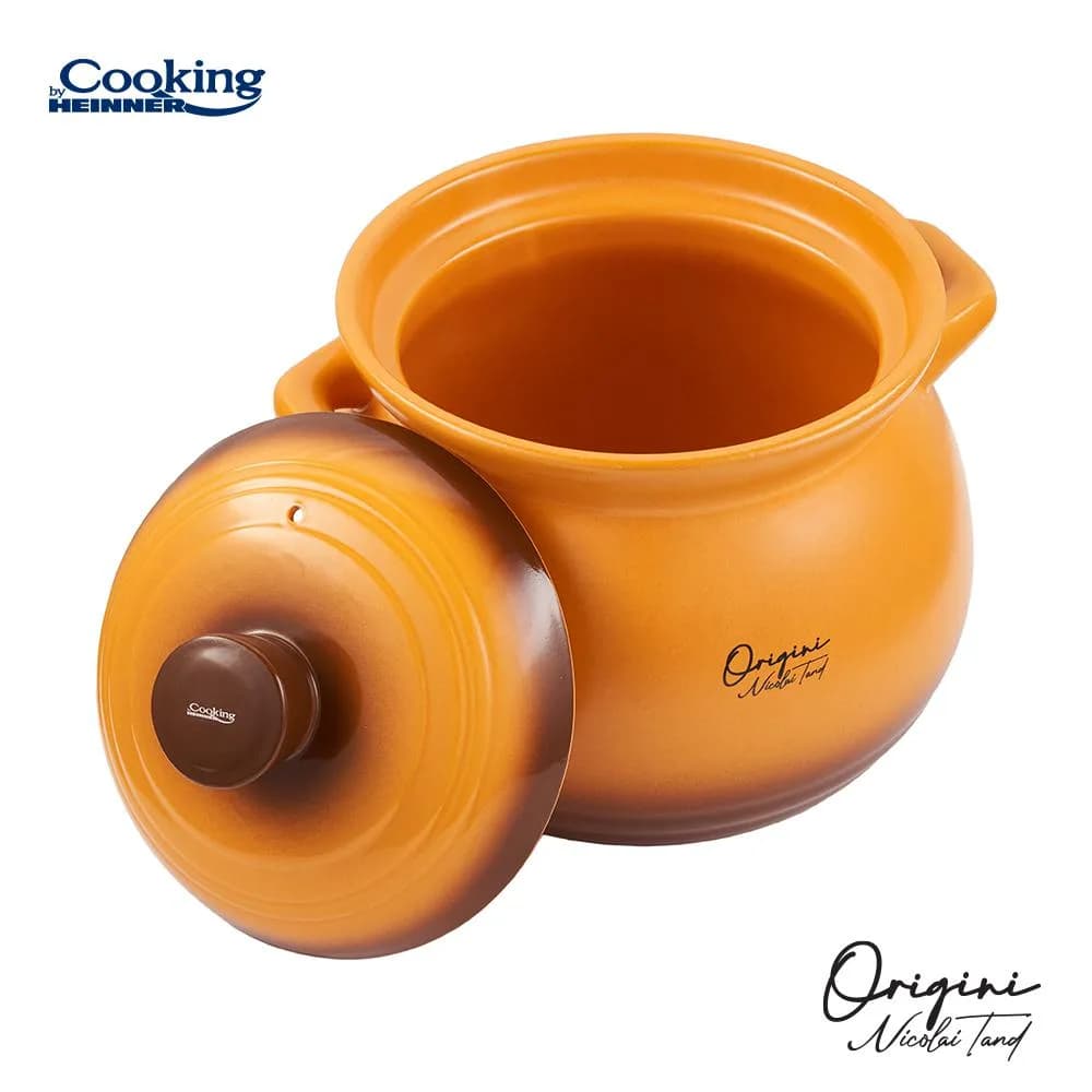 OALA CERAMICA CU CAPAC, 19x19.5 CM, 6 L, NICOLAI TAND, ORIGINI, COOKING BY HEINNER — miniatură